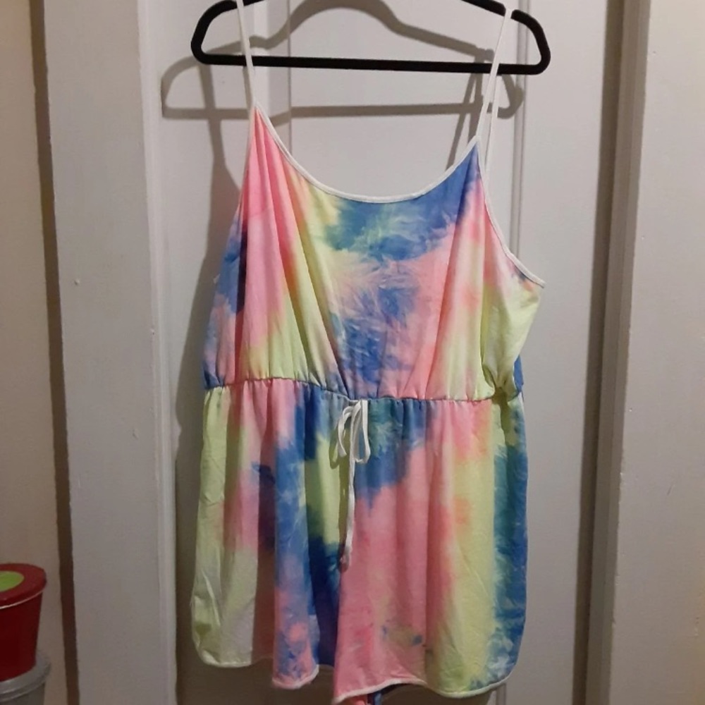 4xl tie dye romper